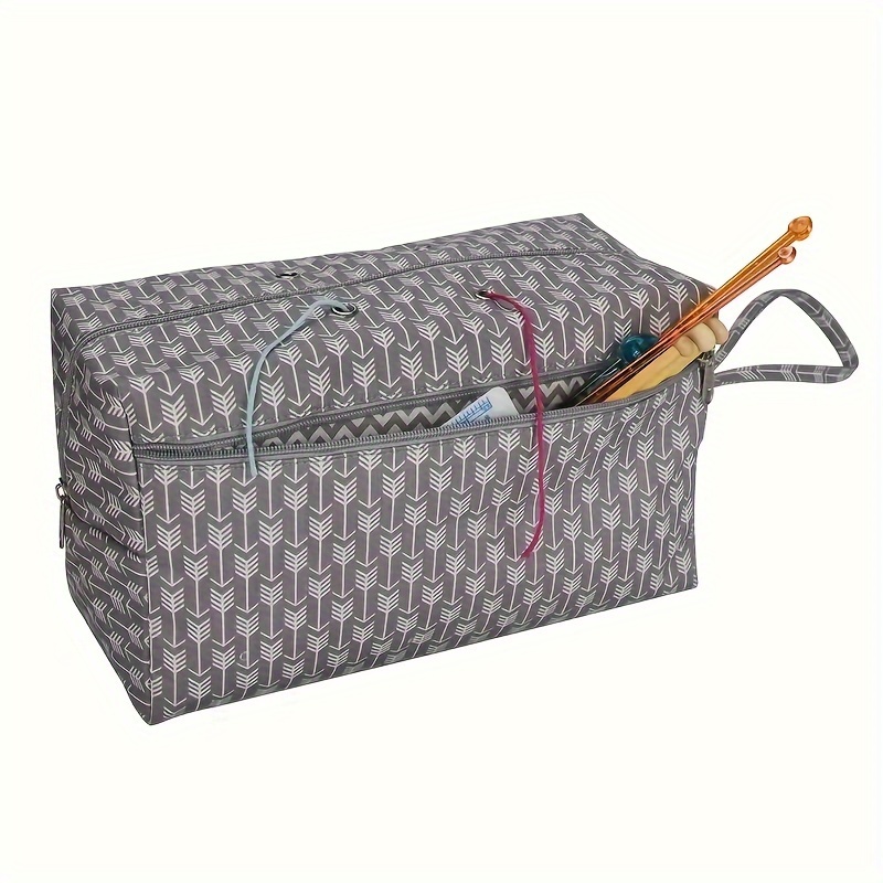 Yarn Storage Bag Oxford Cloth Organizer Bag For Knitting Travel Crochet  Hooks Bag Sewing Accessorie
