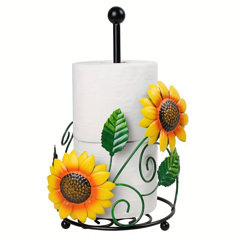 Sunflower Kitchen Paper Towel Holder, Bathroom Tissue Stand