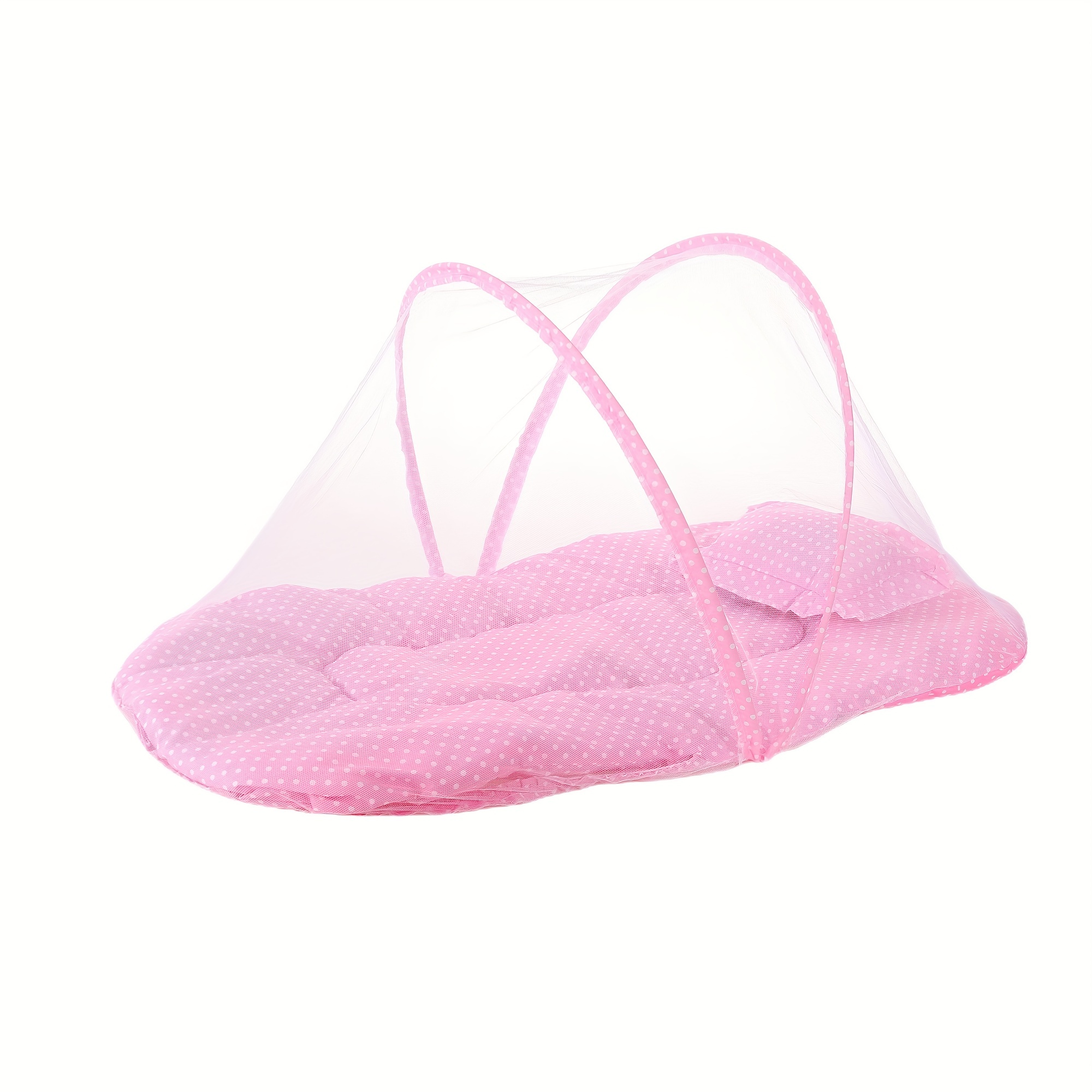 Polka Dot Mosquito Net Bed for Kids, Fun and Functional