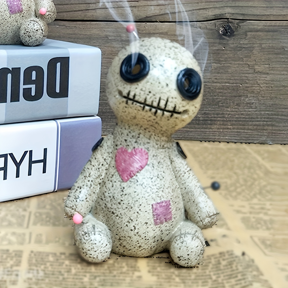 Voodoo Doll Incense Burner, Voodoo Doll Cone Burner, Incense Holder,smoke  Coming Out Of Eyes And Mouth, Halloween Room Decor Gothic - Temu Austria