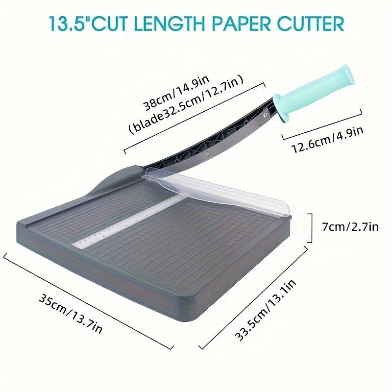 Paper Cutter, Paper Trimmer with Safety Guard, 12 Cut Length