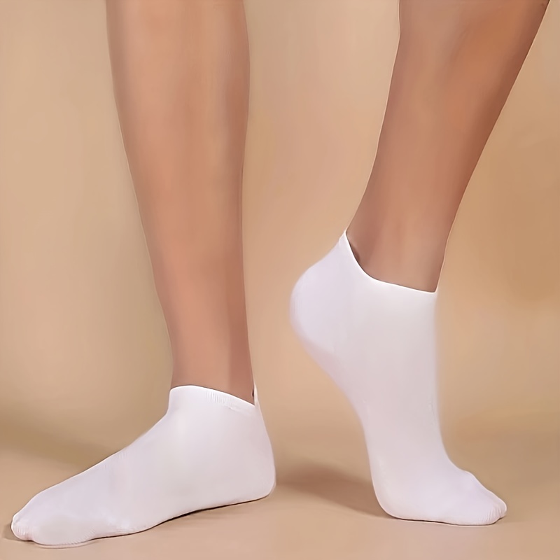 Solid Sports Short Socks Comfy Breathable Non slip Ankle - Temu Canada