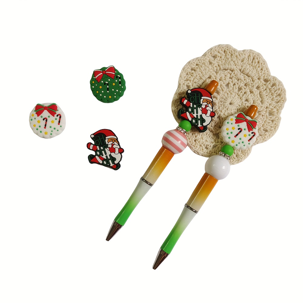 Halloween New Christmas Beaded Pens Focus Beads Silicone - Temu