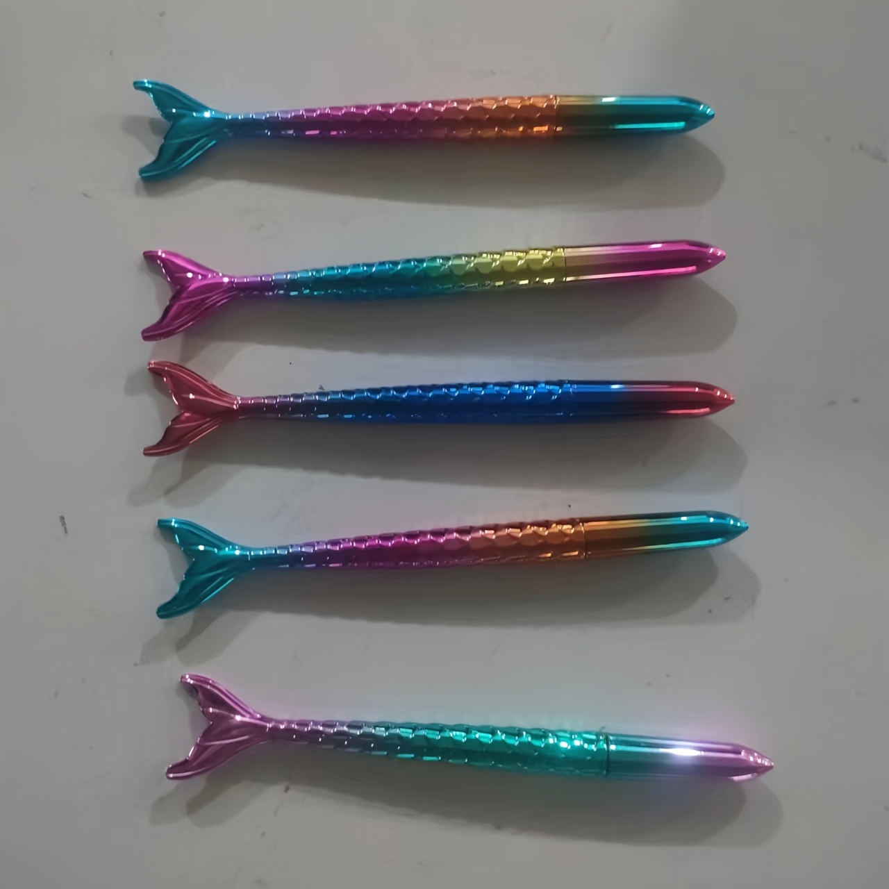 Mermaid Gel Pens, Cute Stationery, Shiny Crystal Shiny Mermaid Pens,  Birthday Gifts For Girls, Pen Set For Learning, Student Prizes - Temu