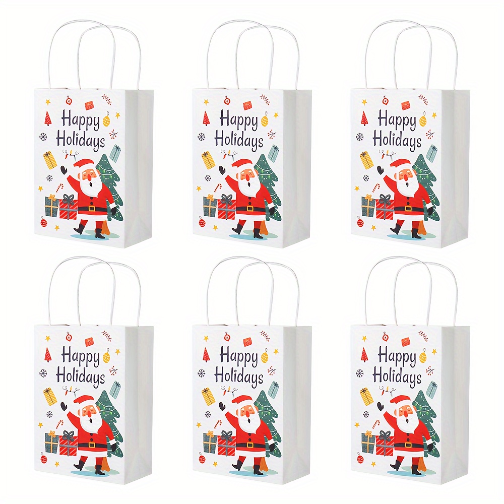 Christmas Gift Bags With Tissue Paper Merry Christmas - Temu