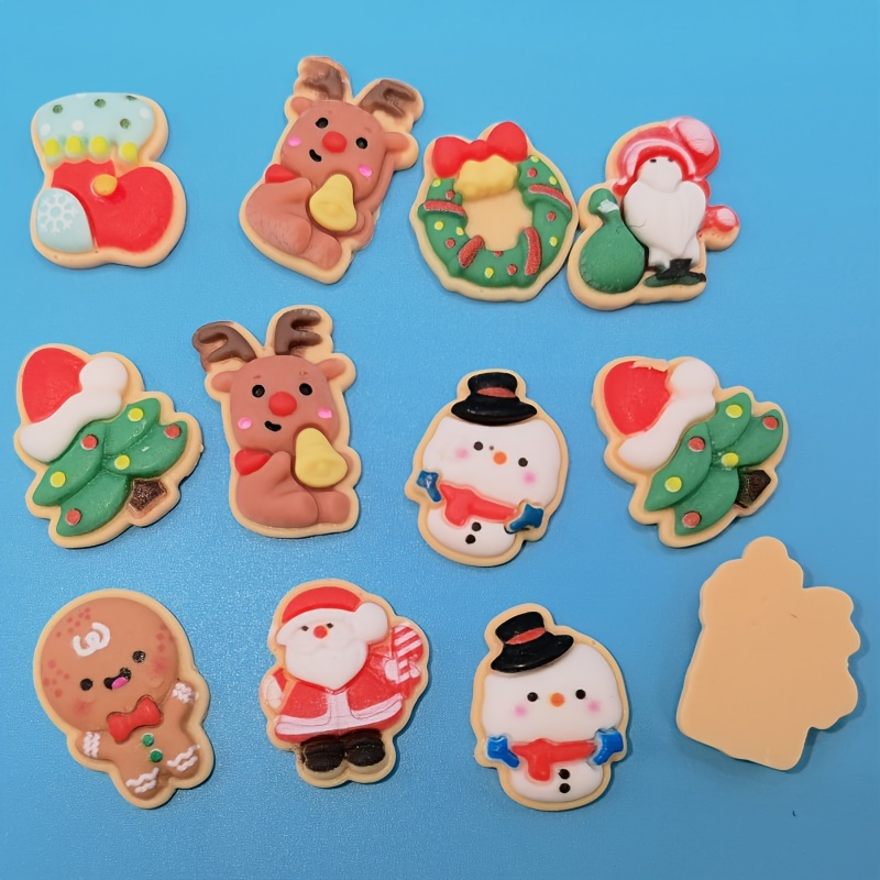 Christmas Craft Resin Accessories Resin Flat Back Miniature - Temu