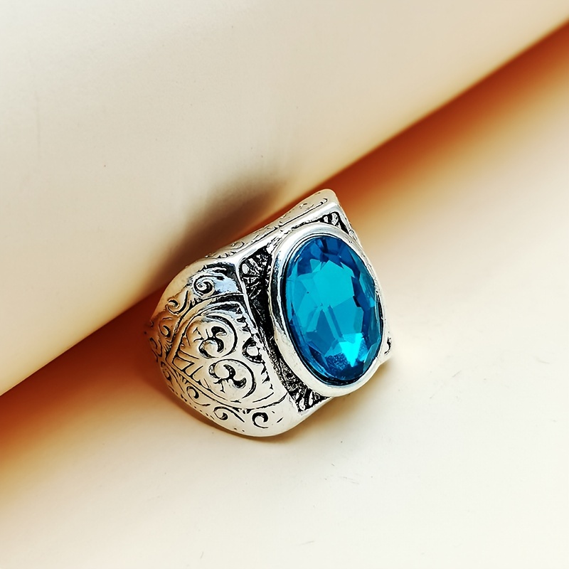 Anillo de 2025 piedra azul claro