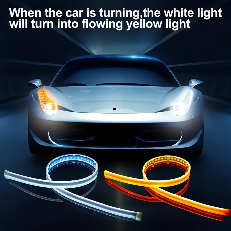Acheter 2 pièces 30/45/60cm bande LED pour voiture feux de jour