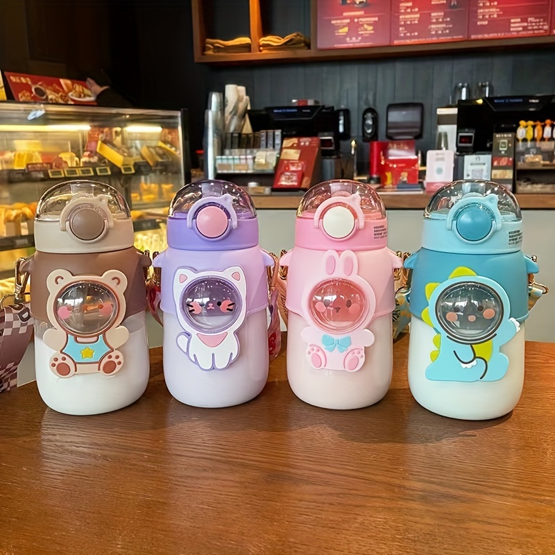 1pc Plastic Big Belly Cup Cute Straw with High Appearance Value 1100ml Large  Capacity Water Cup Children's Summer Outdoor Portable Water Bottle Tea  Delivery Separation Sticker