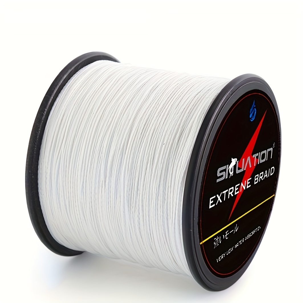 Frwanf Super Strong 4 Strands PE 500M Braided Fishing Line Multifilament  Yellow