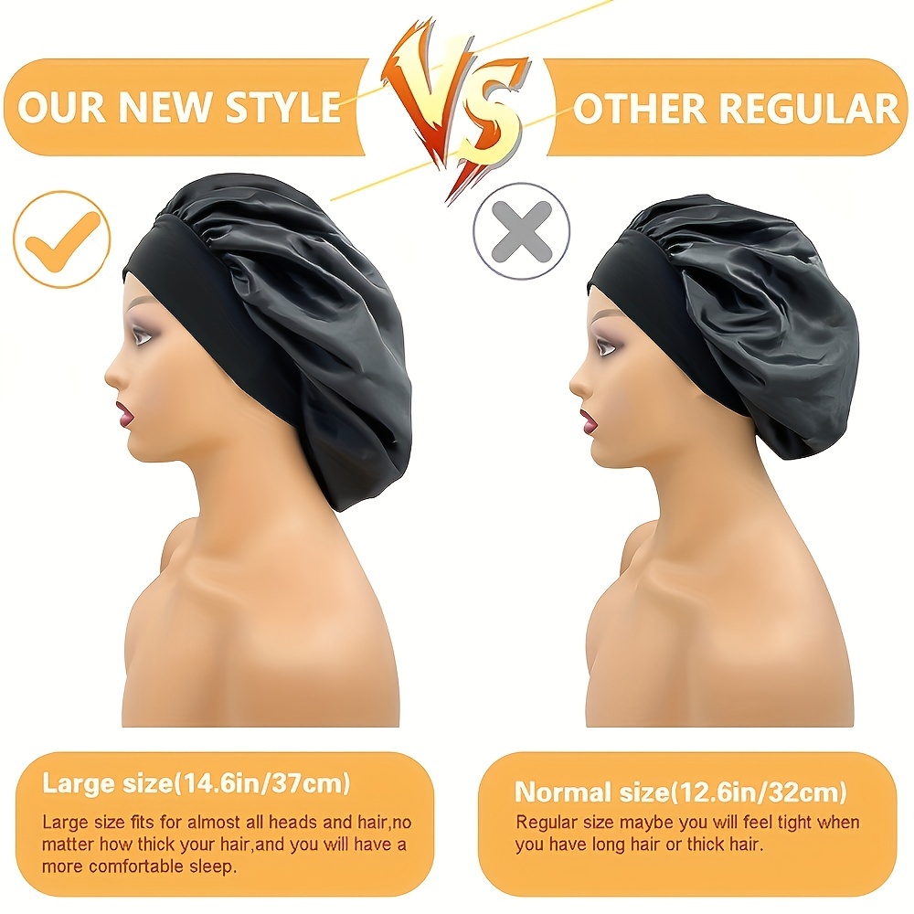 Silk Bonnet for Sleeping Black Women Sleep Cap Satin Bonnet for Curly Hair  for Men Night Head Cover/Wrap Scarf Protect Braids