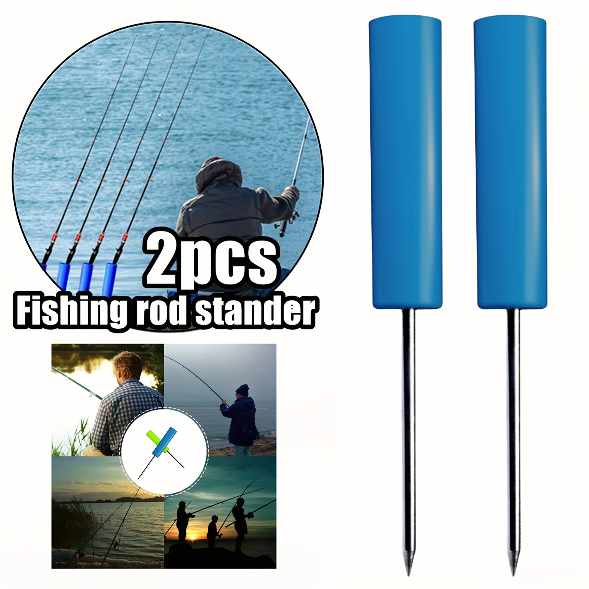 Adjustable Fishing Rod Holder Ground Inserted Fishing Pole - Temu