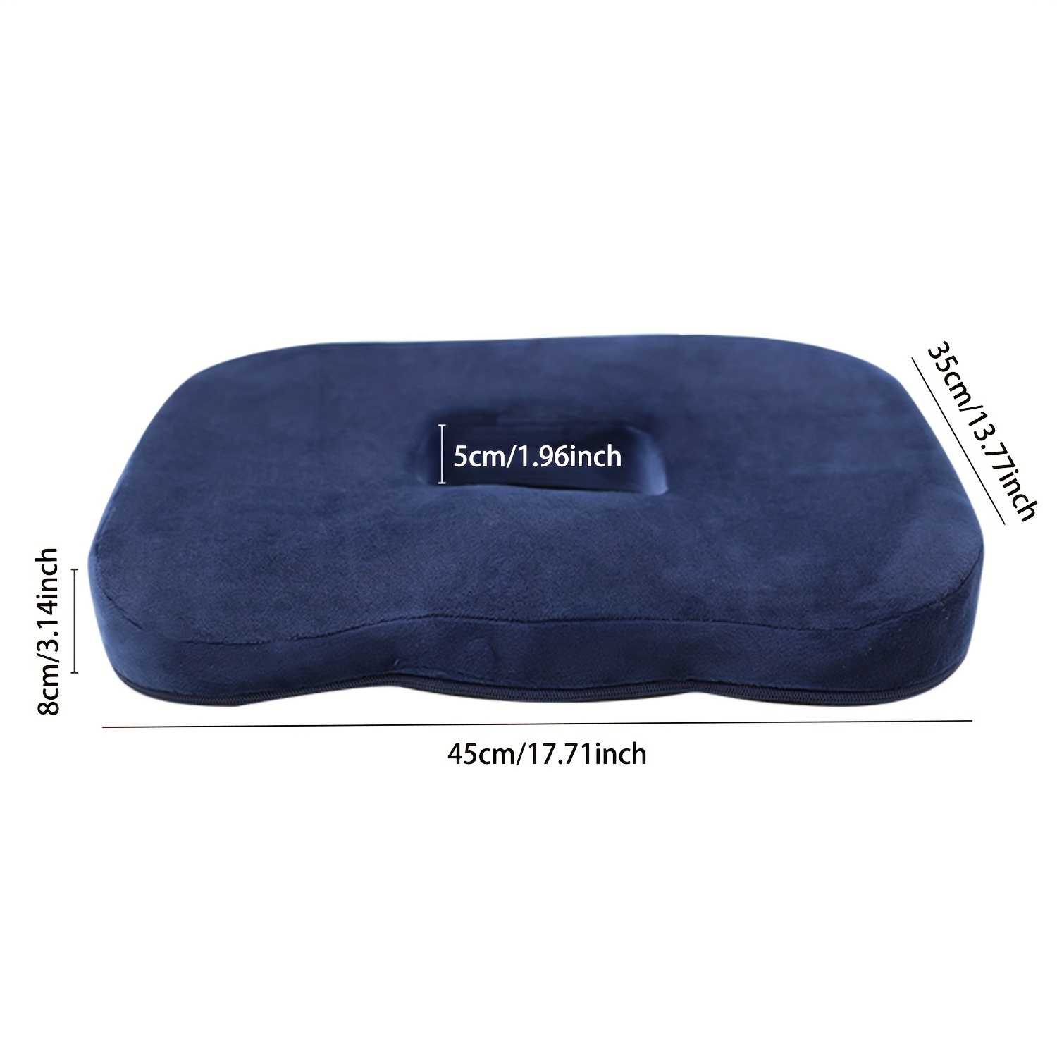 1pc Donut Pillow: Memory Foam Seat Cushion for Office Chair/Wheelchair -  Relieves Pressure & Pain from Postpartum, Prostate, Tailbone, Coccyx &  Sciati
