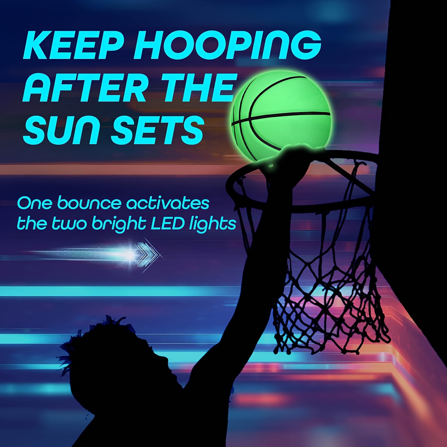 Size 7 Luminous Basketball PU Wear-resistant And Durable Gift