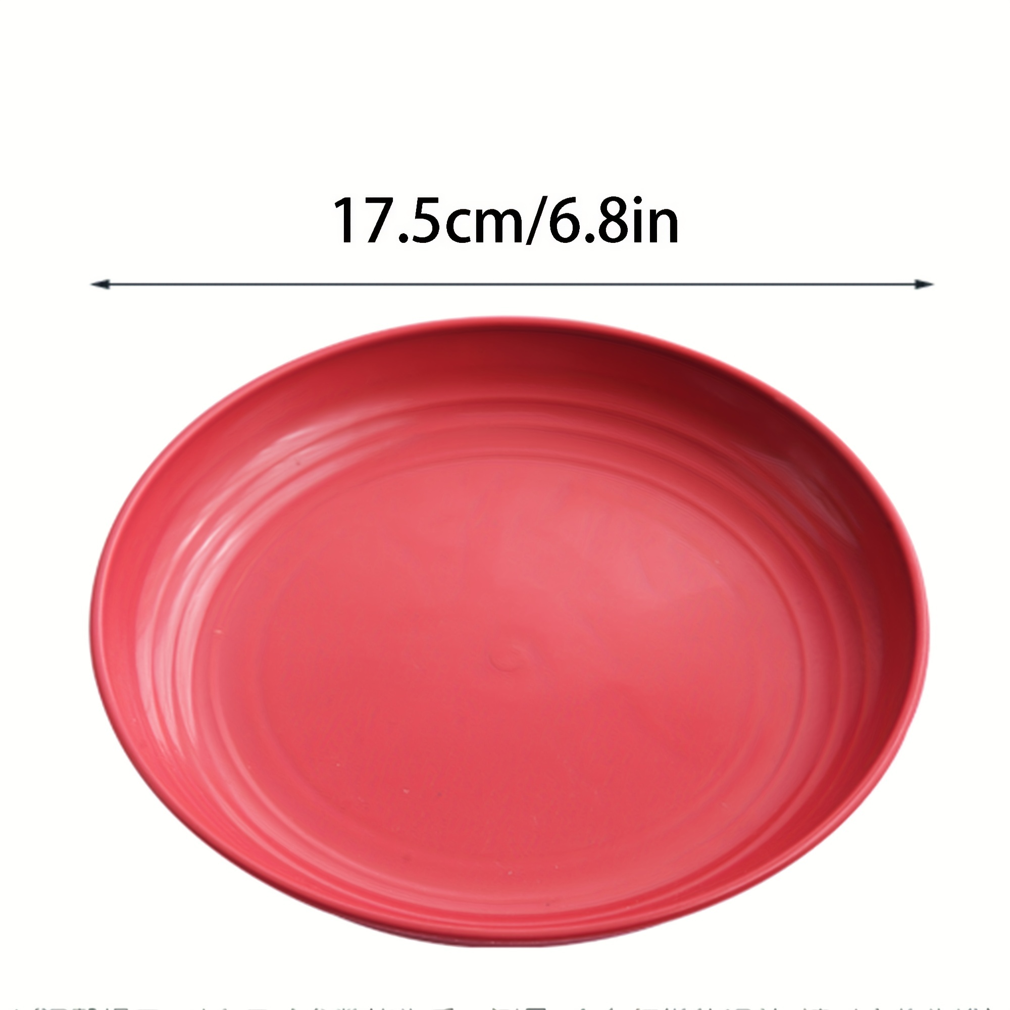 Set de 6 platos llanos 27 cm.