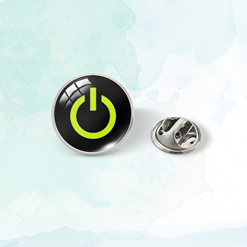 TEMU Un broche de solapa con botón de encendido, broche de solapa con de , ropa, adiciones para mochilas, un regalo para hombres