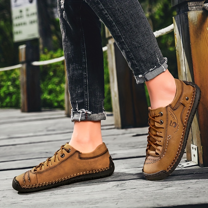 Men's Lace Up Non Slip Casual Shoes Comfortable Sneakers