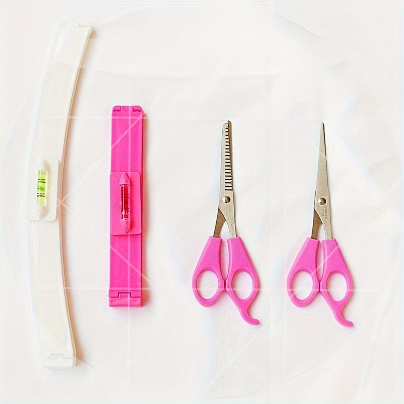 

4pcs/set Bangs Hair Trimming Tool, Hairdressing Scissors Professional Hair Cutting And Styling Tools
