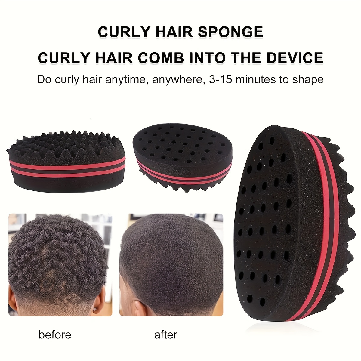 Hair Twist Sponge Kit Curl Sponge Brush Afro Twist Hair Comb - Temu