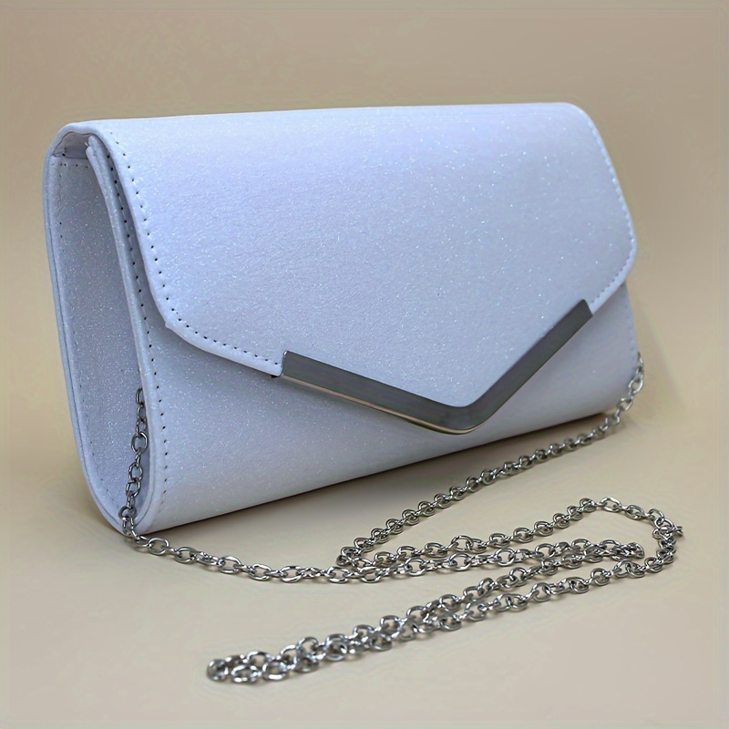 Light grey clutch store bag for wedding