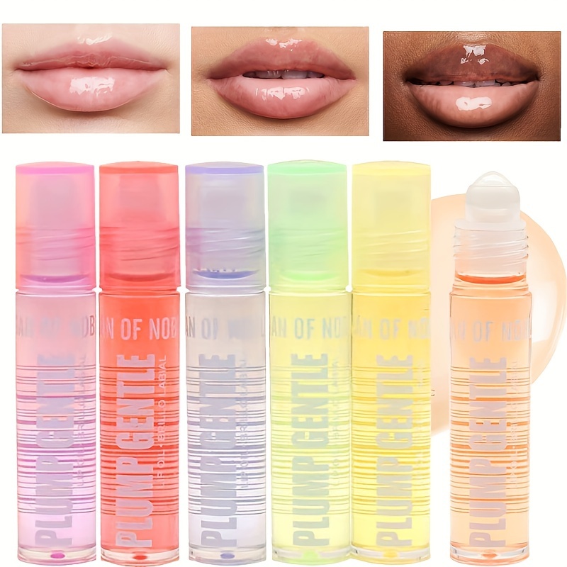 Fruity Flavors Glitter Lip Gloss Set Plumping Lip Oil - Temu