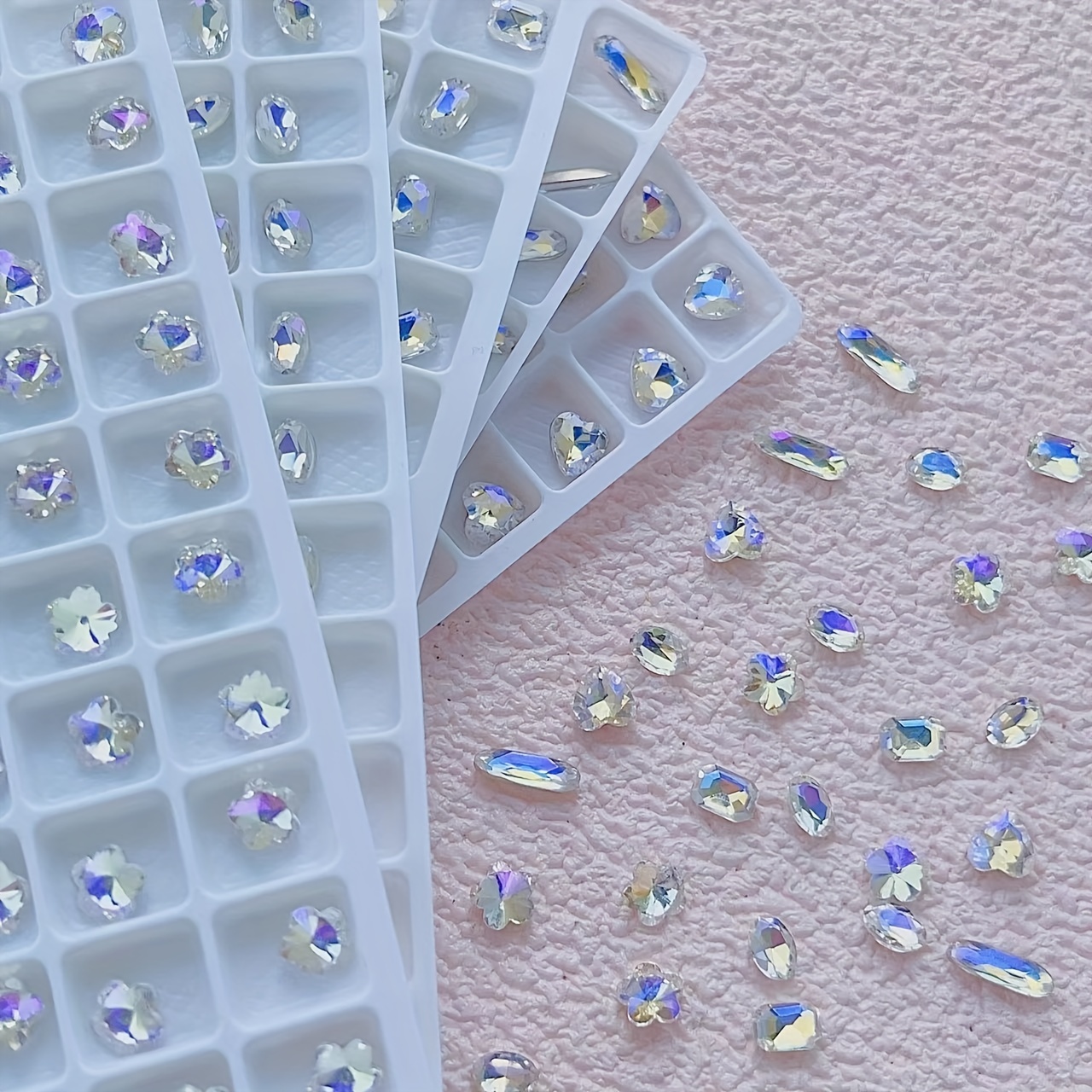 20pcs 3D Aurora Crystal Nail Art Charms for Nail Decoration