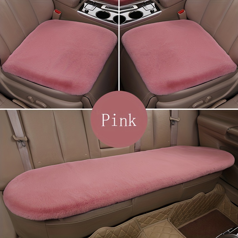 Anti Rabbit Fur Car Seat Cover Autumn Winter Plush Pad - Temu