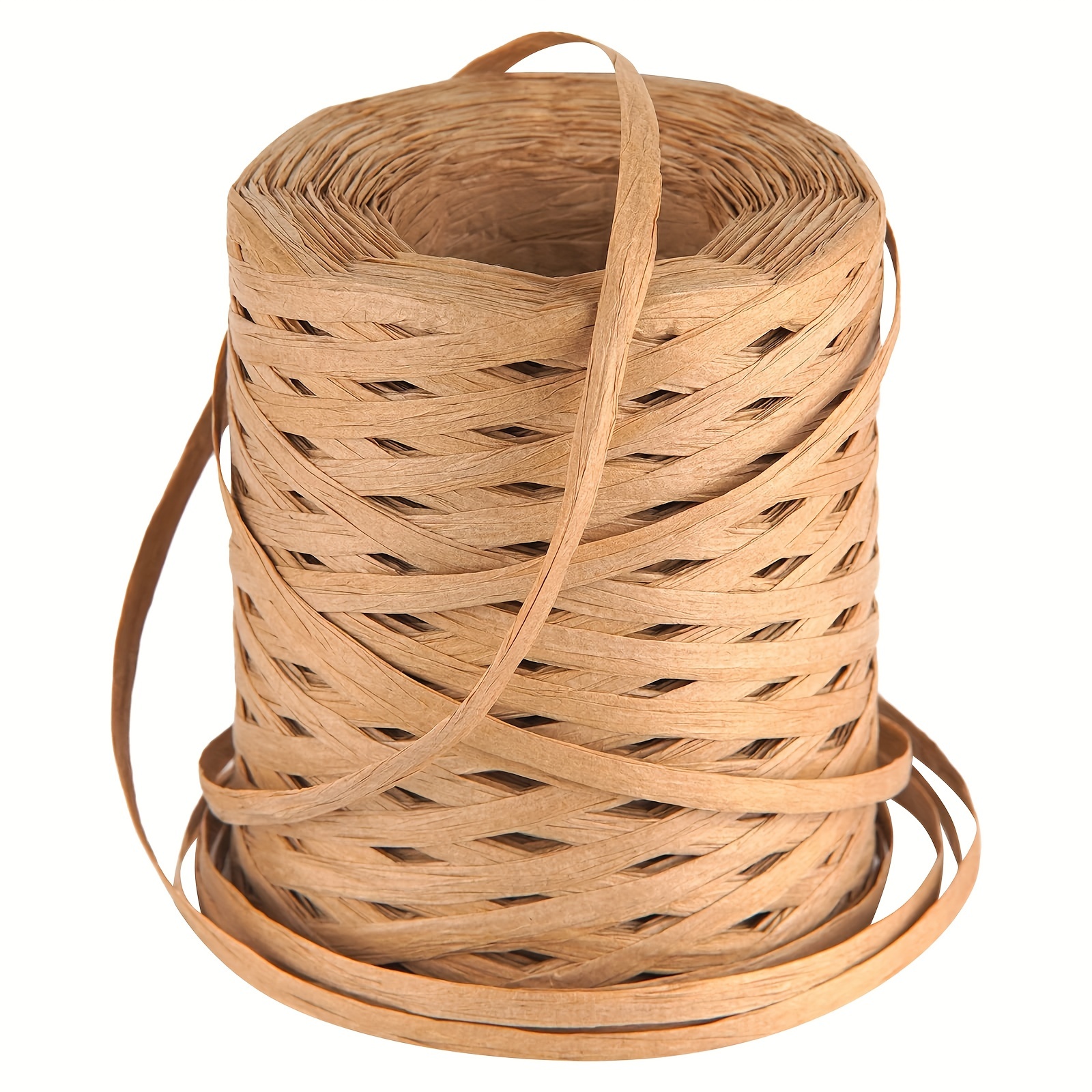 

1pc With A Total Length Of About 200 Meters, Gift Packaging Using Raffia Ribbon, Macrame Using Raffia Yarn, Handicrafts Using Raffia Paper Ribbon, And Packaging Paper Hemp Thread Ribbon