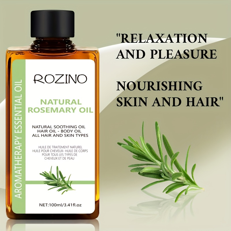 Organic Rosemary Essential Oil for Skin, Hair & Body Care