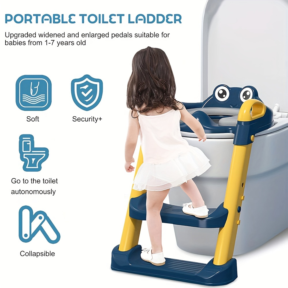 Foldable Potty Training Toilet Step Ladder Potty Seat Height Temu