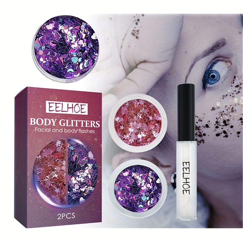 20 Colors Body Glitter Face Glitters Body Sequins Shimmer - Temu