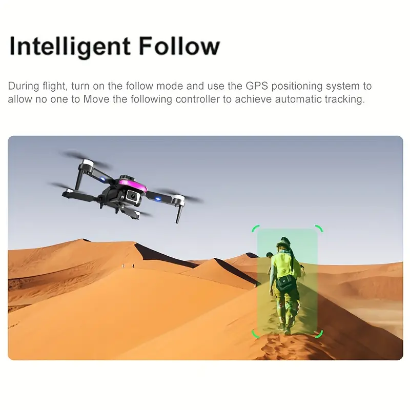 Drone, ABS High-toughness Case, Super Drop-resistant, Omni-directional LED Lights, 360°obstacle Avoidance, Remote Control Can Be Rechargeable Positioning Plus Optical Flow Positioning Dual-mode, Ultra-long Flight, Six-pass With Gyroscope, Rise And Fall, Forward And Backward, Left And Right Sideways Flying details 6