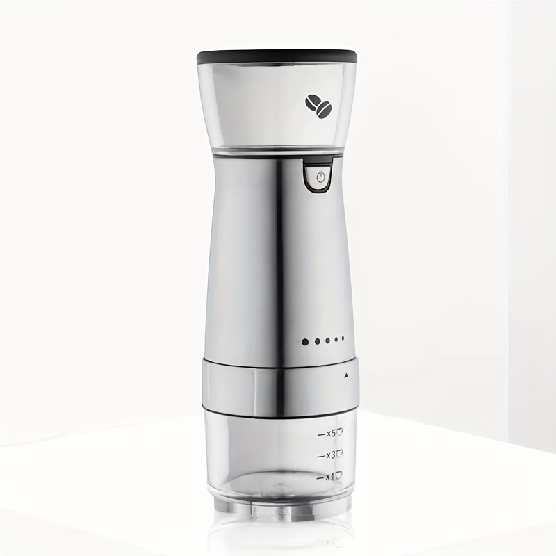 1pc Usb Rechargeable Electric Coffee Bean Grinder, Portable Small
