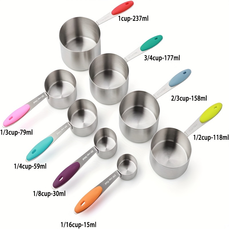 Organize your measuring cups and spoons by attaching a magnetic (knife)  strip to the i…