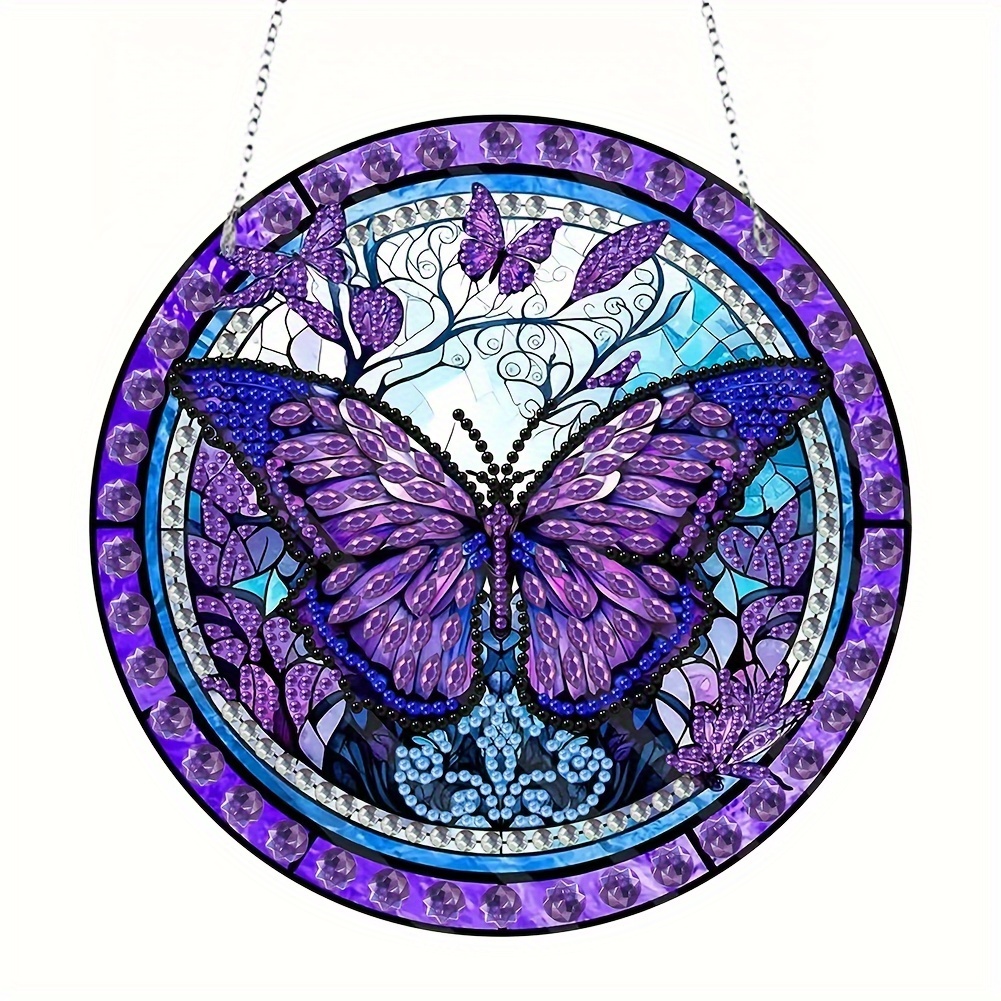  8 Pcs Butterfly Diamond Painting Suncatcher, Double Sided 3D  Diamond Painting Wind Chime Paint by Number, Diamond Painting Window  Hanging Ornaments for Adults Kids Home Garden : Patio, Lawn & Garden