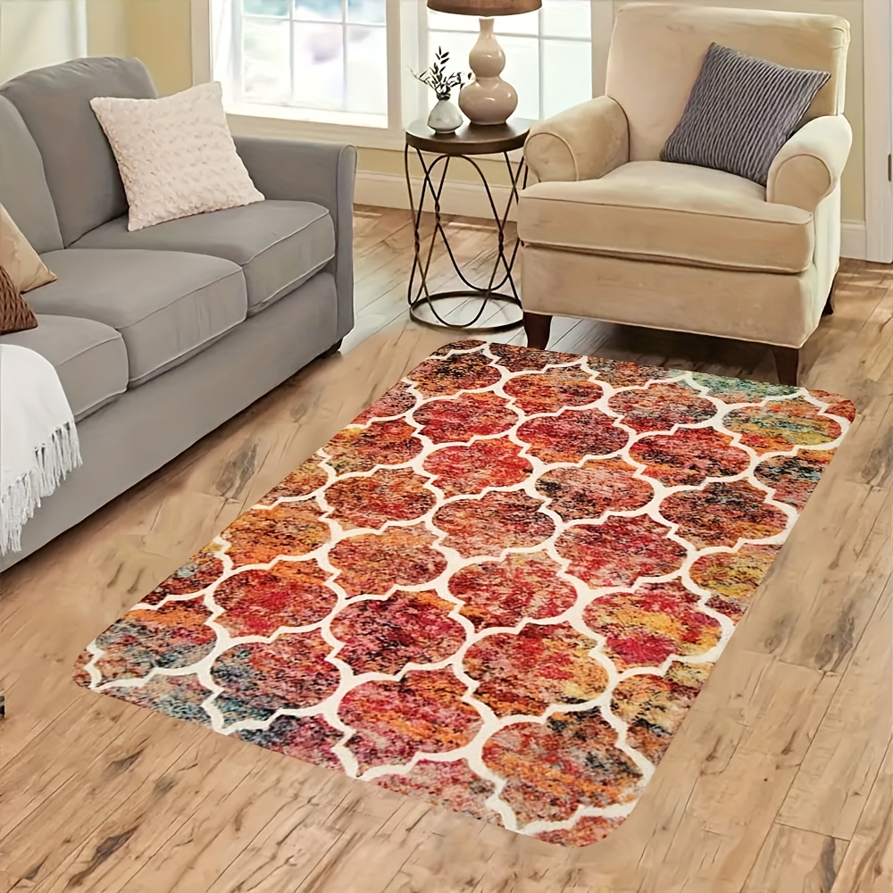 Moroccan Kitchen Rugs Washable Area Rugs Small Throw - Temu