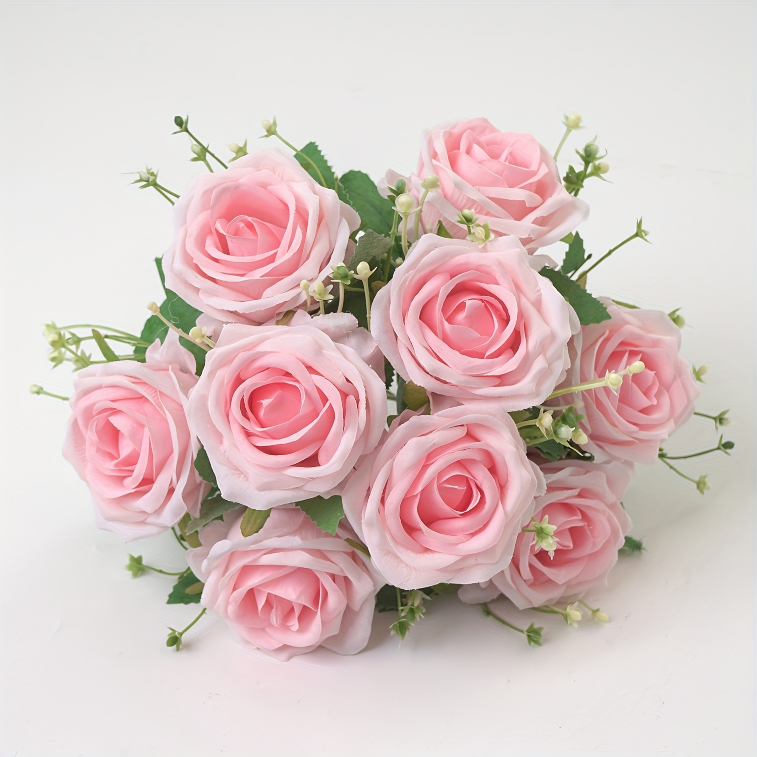 4pcs Artificial Golden Rose Flowers, Simulation Silk Rose Bouquet With Long  Stem, For Wedding Birthday Bridal Shower Décor, Fall Halloween Thanksgivin