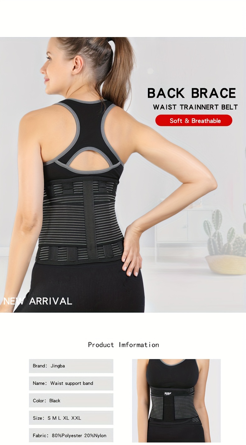 Breathable Waist Back Support Belt Fitness Workout - Temu