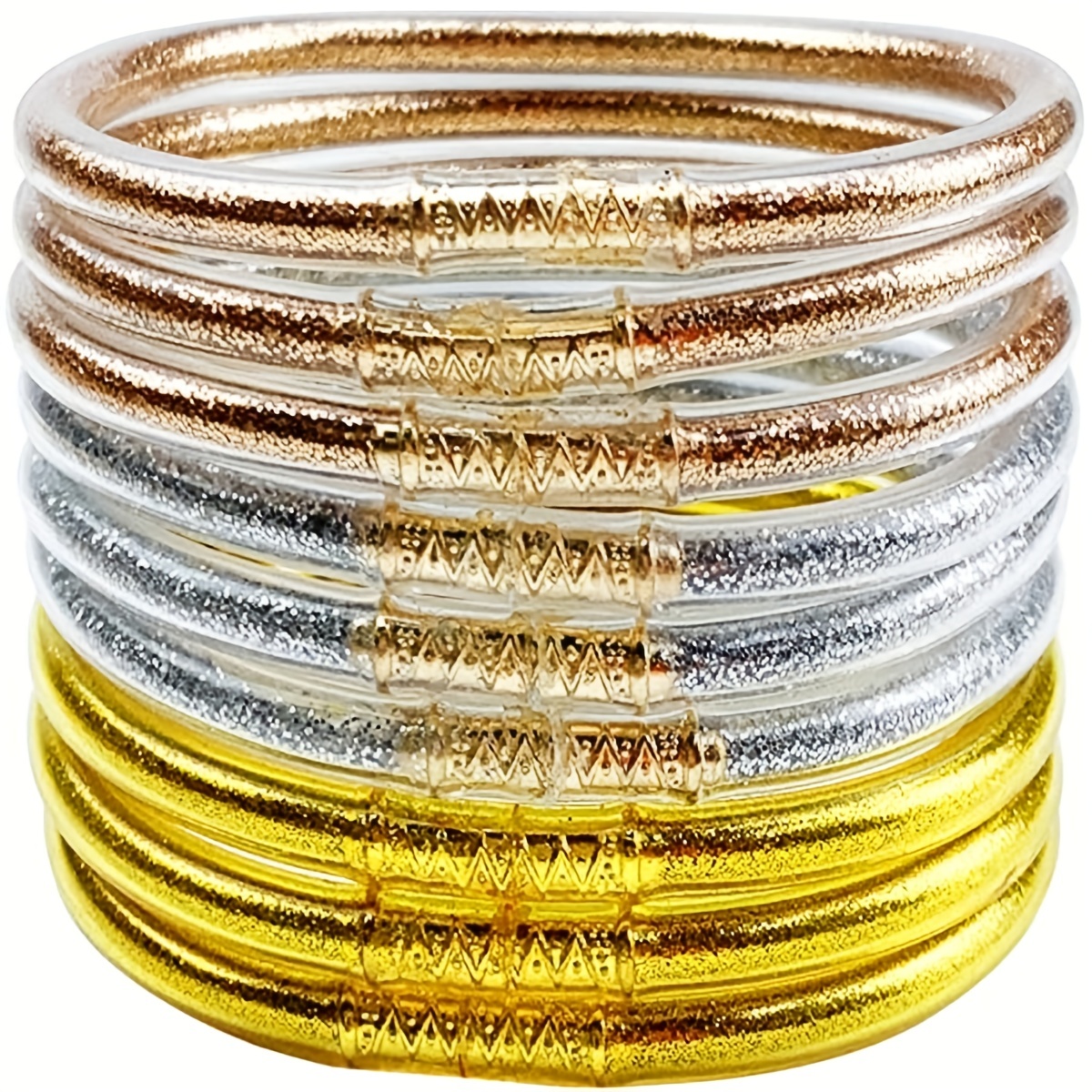 Glitter Plastic Jelly Glitter Bracelets With All Weather Bangles, Filled  With Silicone And Bowknot Jelly Perfect For Summer Fun! From Fashion12358,  $3.15