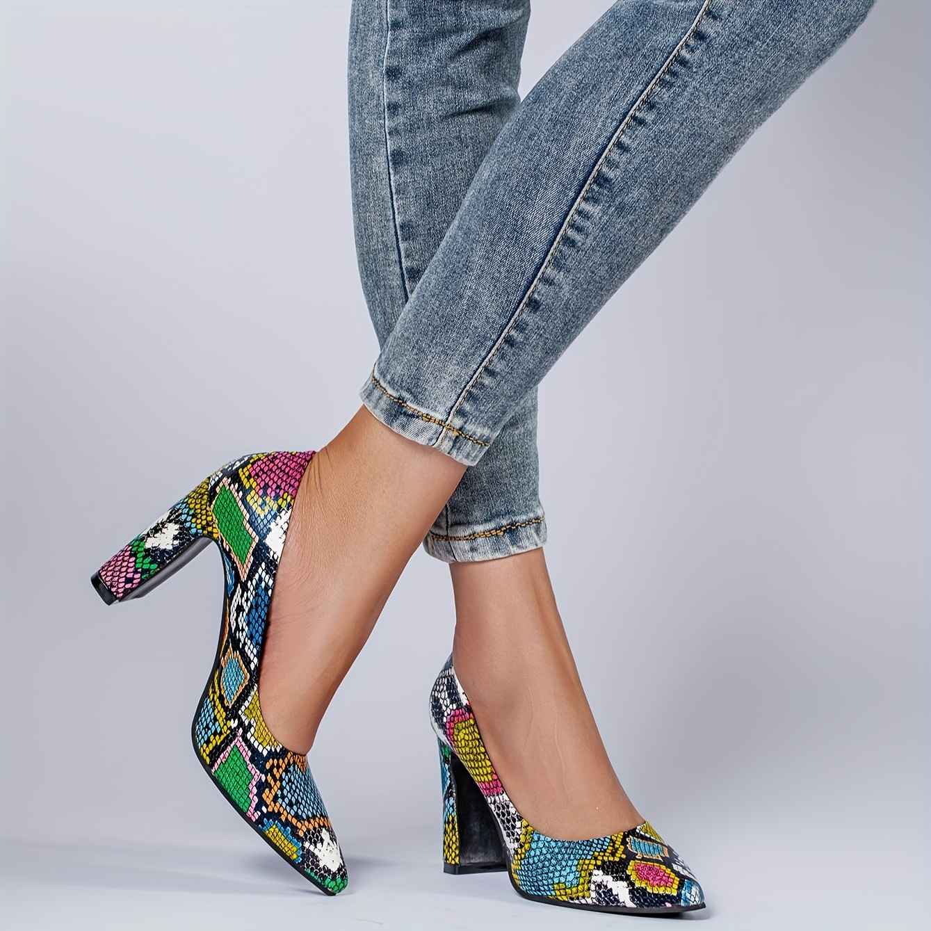 Zapatos mujer fiesta online multicolor