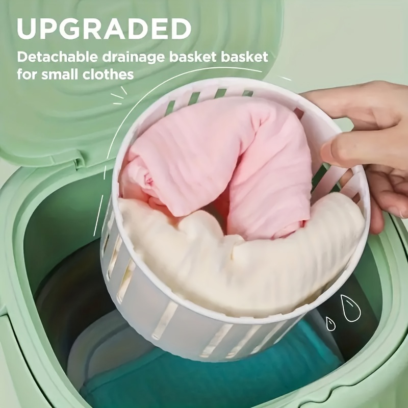 6.5L Portable Mini Washing Machine Foldable Detachable Drain