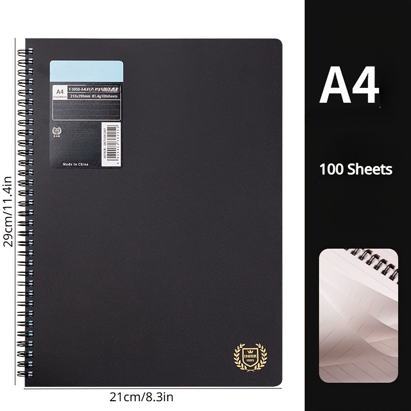 Notebook Stationery Spiral Notebook School Supplies Size A4 A5 A6