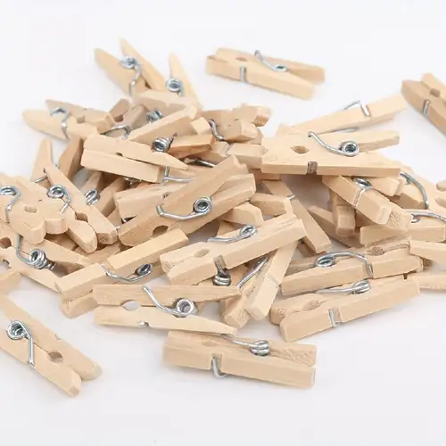 Vintage Wooden Clothespins Lot of 50