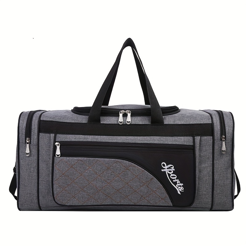 Fashion Large Capacity Gym Bag Waterproof Travel Duffel Bag - Temu Canada