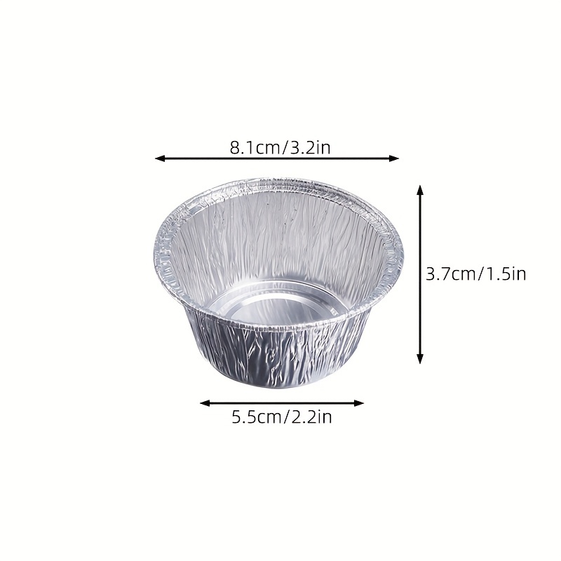 50PCS Bandeja De Aluminio Desechable En Forma De - Temu