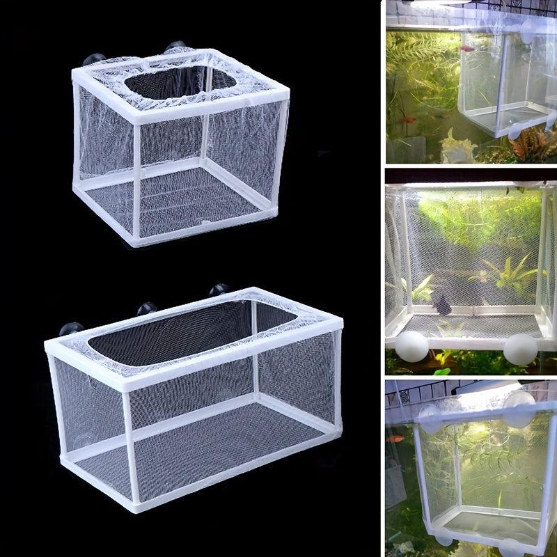 

Aquarium Fish Breeder Box - Hanging Incubator Net For Fish Hatchery And Isolation, Promotes Healthy Breeding And Hatching