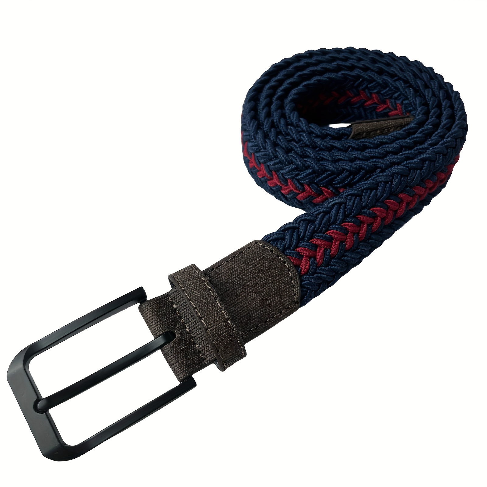 1 Pc Golf Braid Elastic Belt Mens Casual Canvas Belt For Jeans