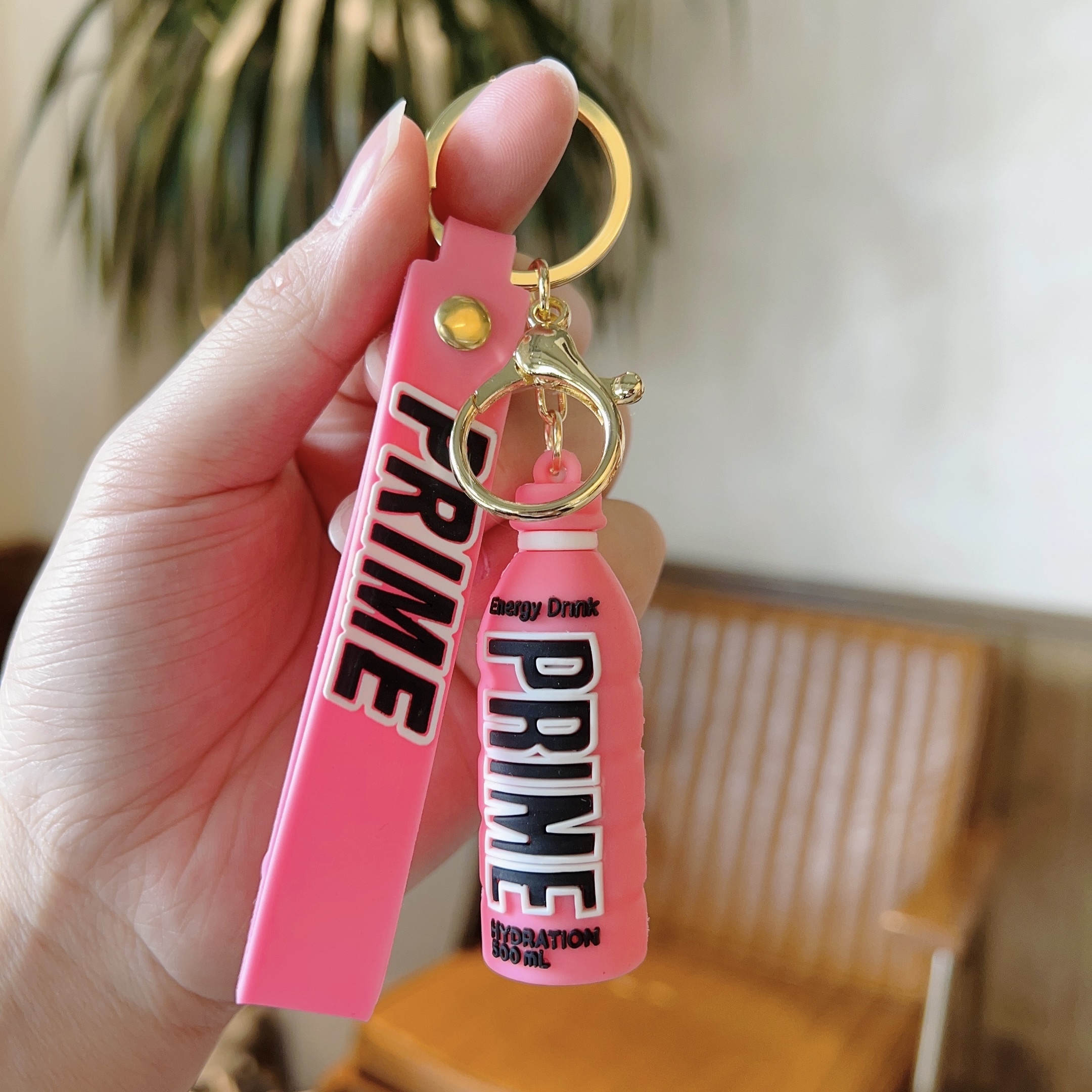 Prime Energy Drink Keychain Cool Alloy Key Chain Ring Purse Bag Backpack Charm Car Hanging Pendant Gift,Temu