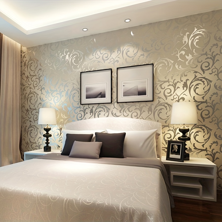 Wallpaper 3d Wallpaper 10m Wave Luxury Wallpaper Rolls Flocking For Home  Bedroom