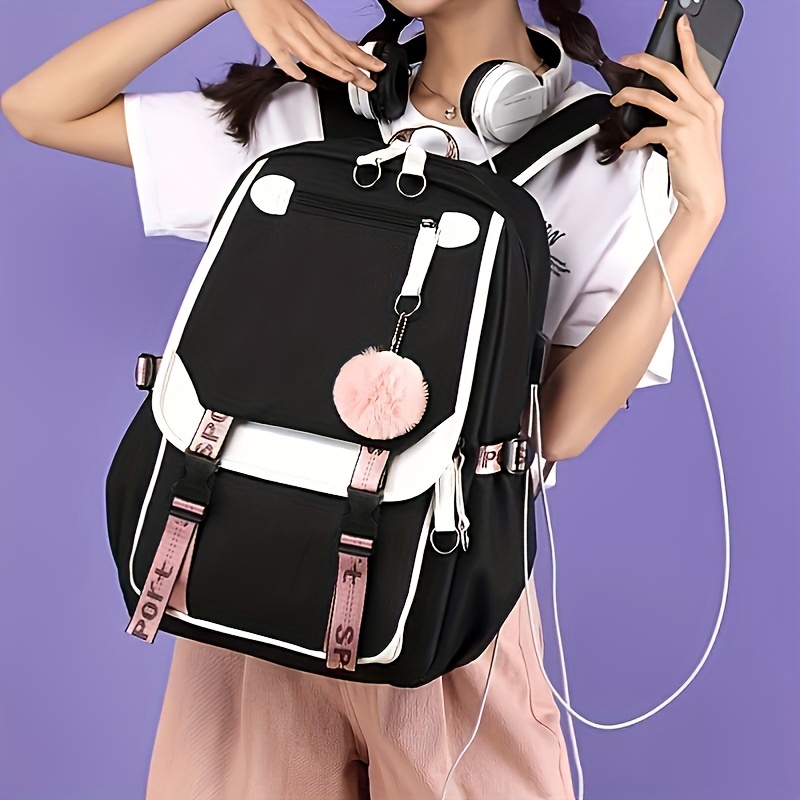 Cute backpacks cheap with charger